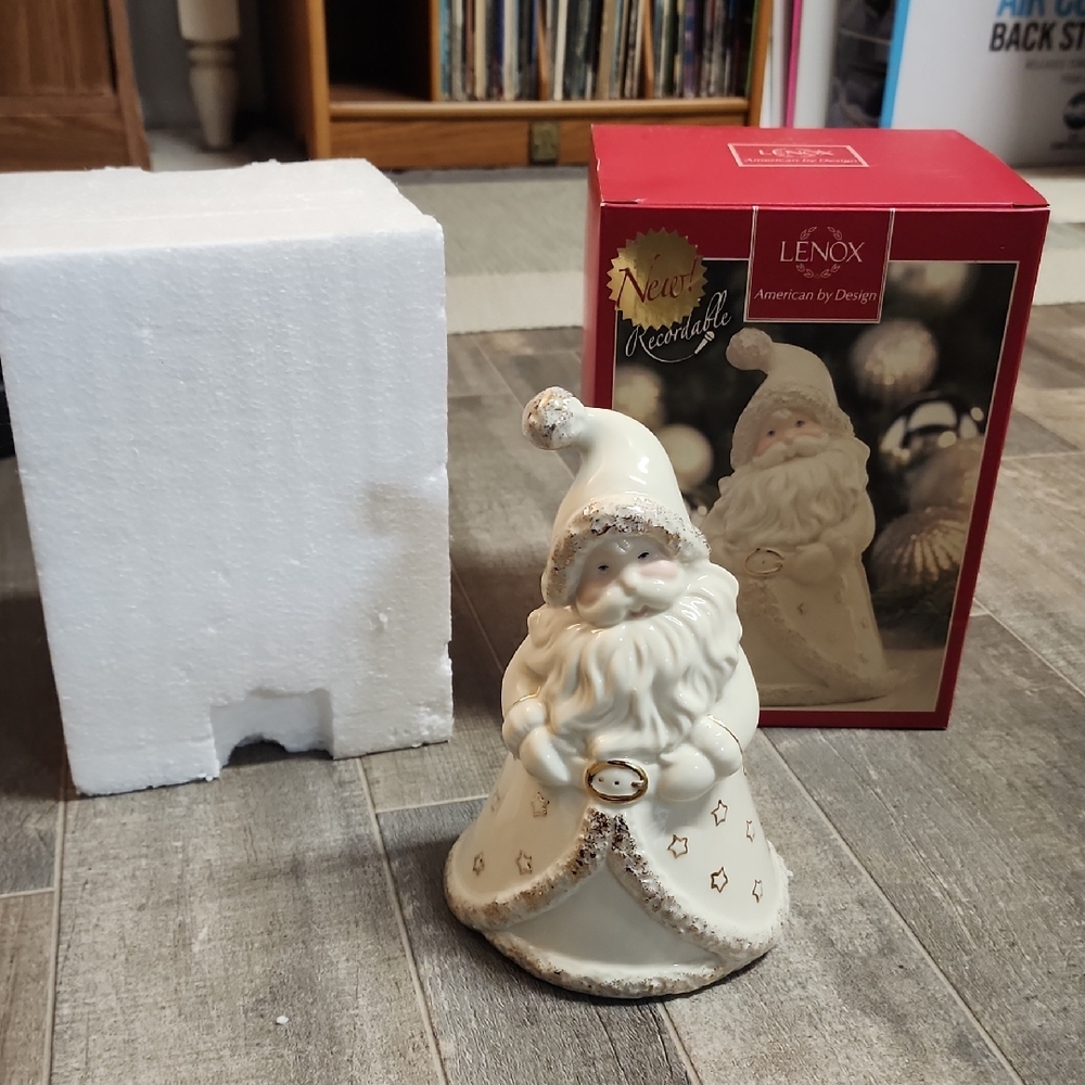 Lenox Festive Santa with Gold Stars